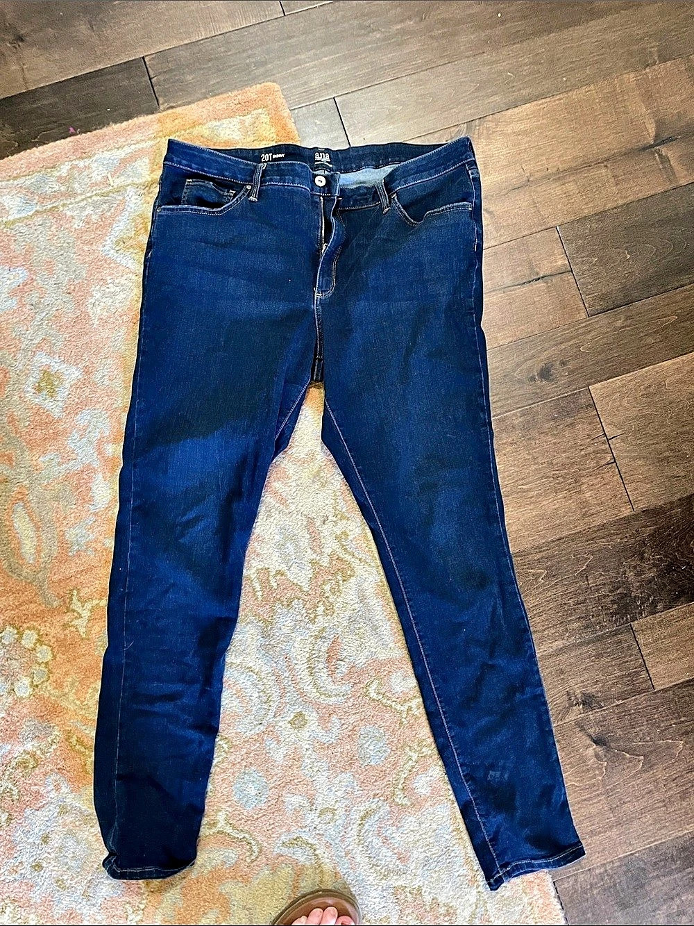 Ana Women's Skinny Jeans Waist 20T in Blue